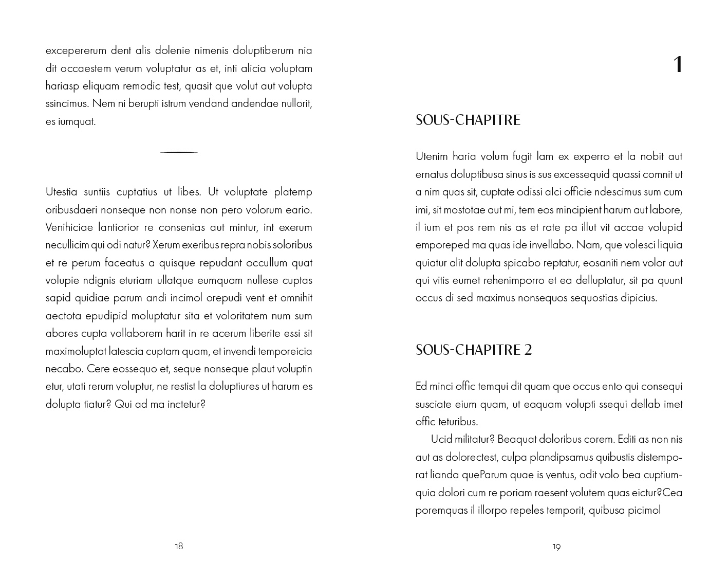 Exemple d'une mise en page d'un guide pratique minimaliste version personnalisée