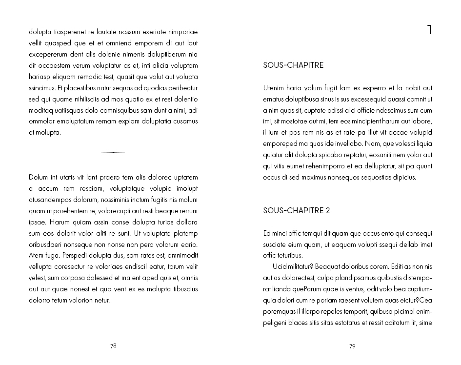 Exemple d'une mise en page d'un guide pratique minimaliste version moderne
